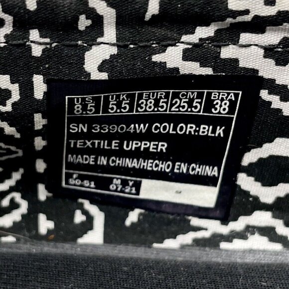 Bobs from Skechers Shoes Womens 8.5 Push- Peace and Love Flats Black Low - Picture 7 of 9